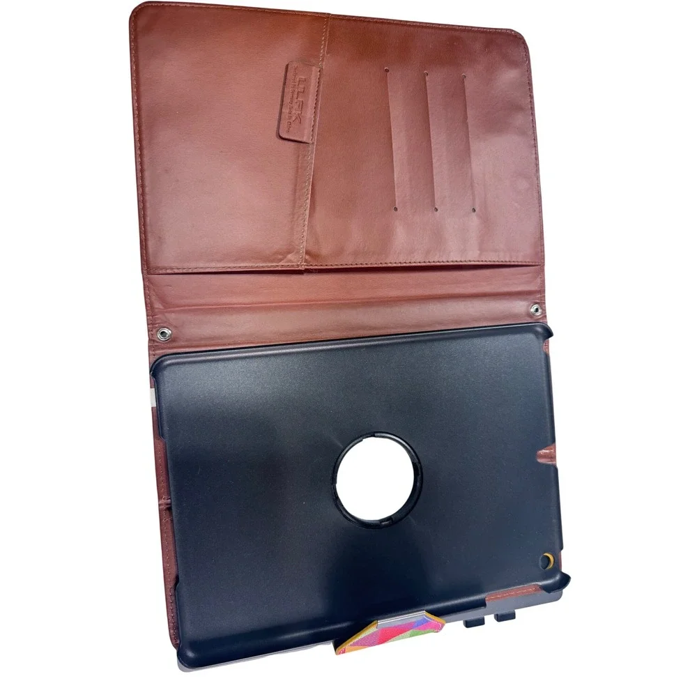 ULAK Colorful Geometric Rotating iPad 2 3 4‎ Folio Case Stand With Hand Strap